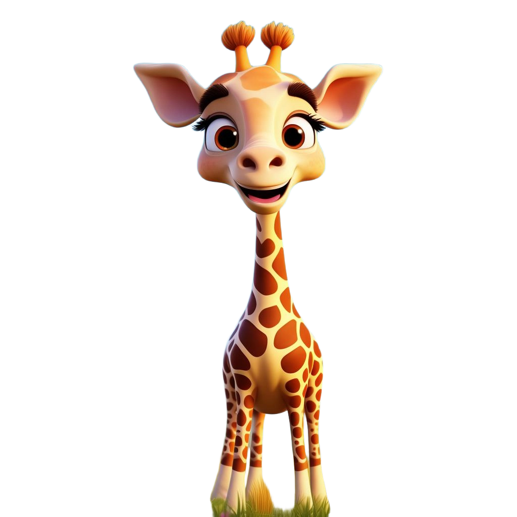 Cute Cartoon Giraffe